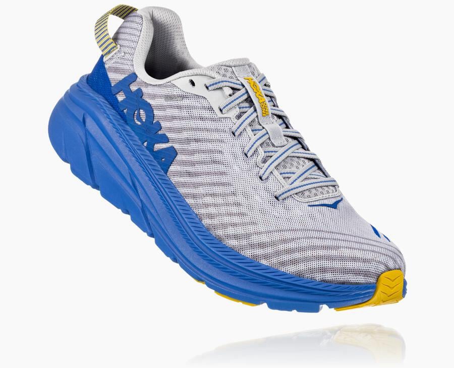 Hoka One One ランニングシューズ メンズ グレー/青 - リンコン - AR8197520